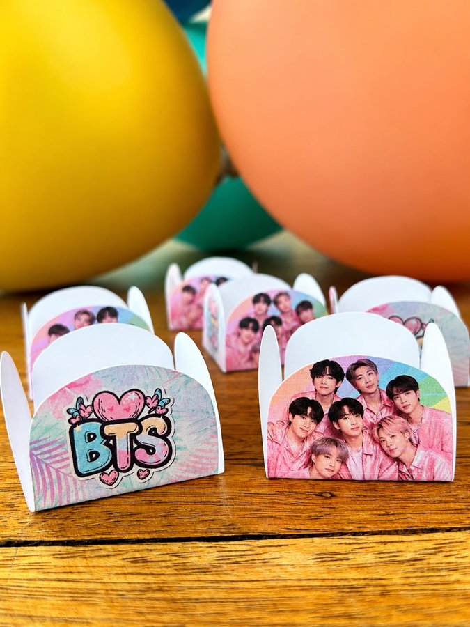 Conjunto de 50 - Forminha de Doces Inspirada em BTS