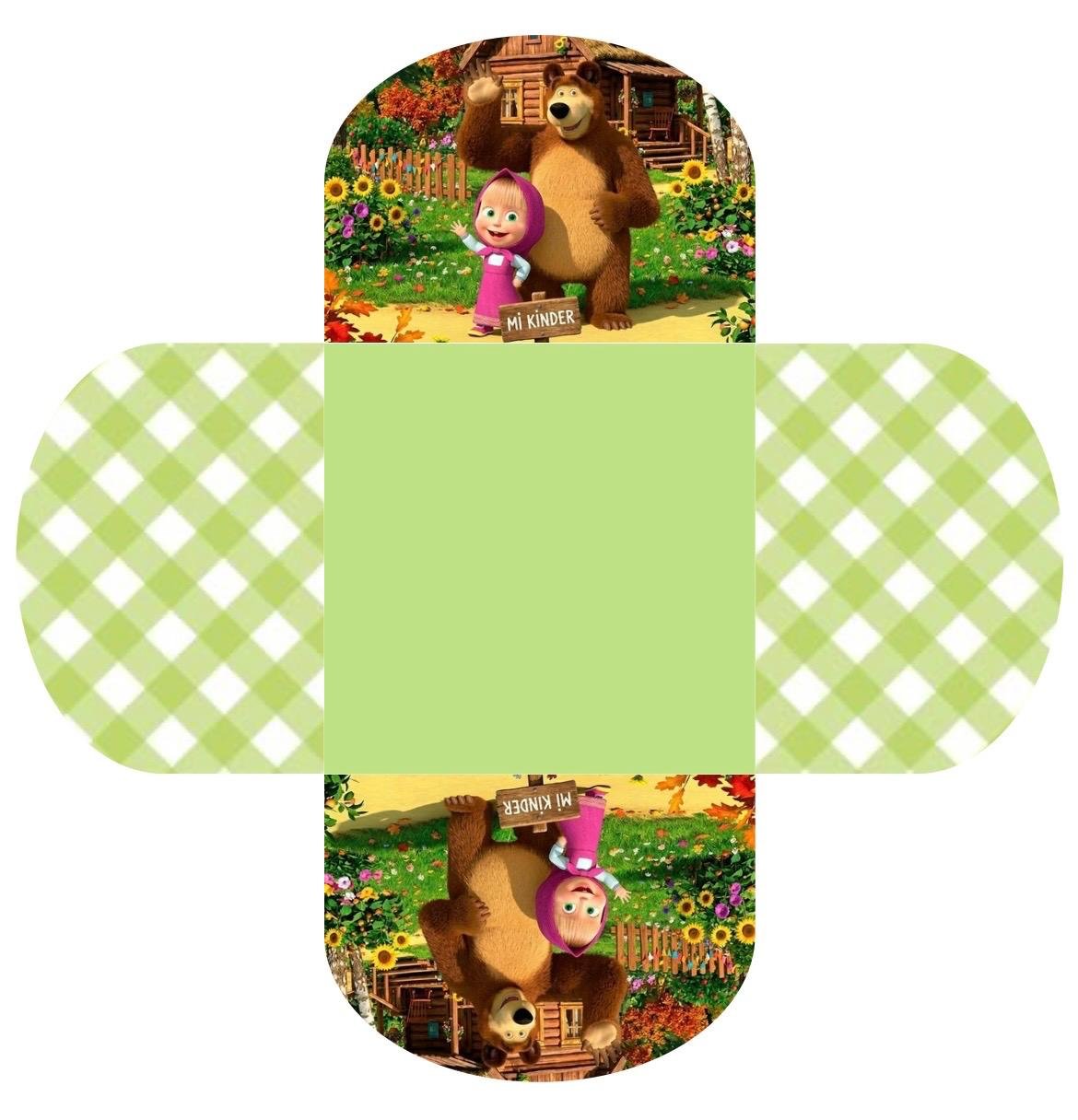 Conjunto de 50 - Forminhas para docinhos - Marsha e o urso