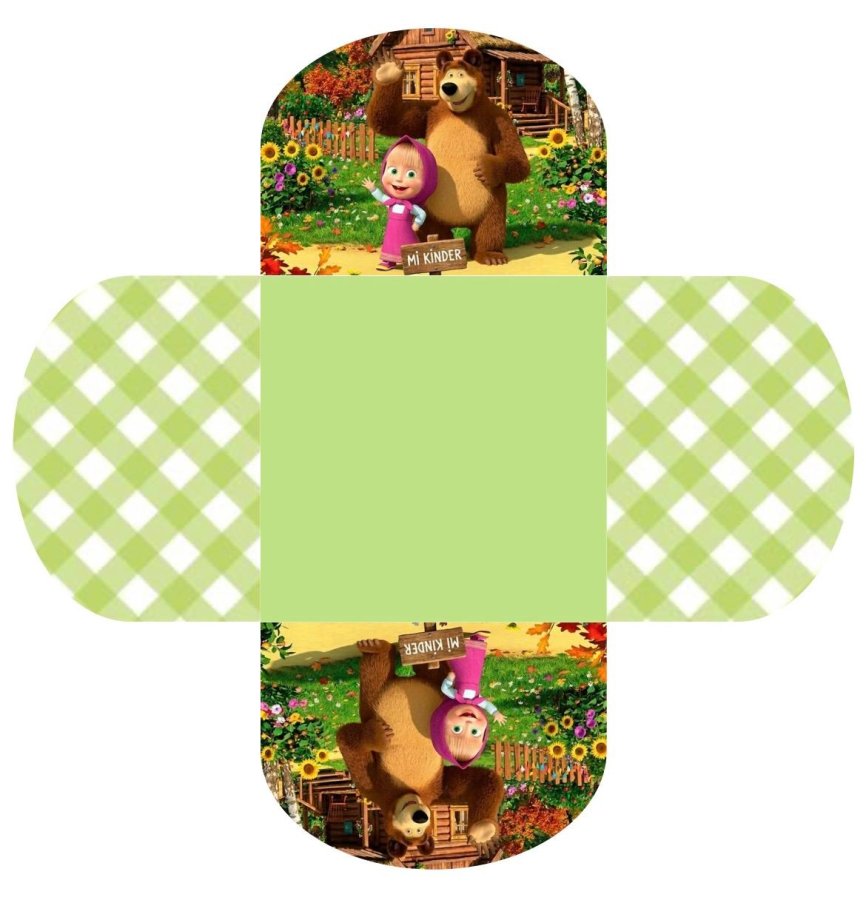 Conjunto de 50 - Forminhas para docinhos - Marsha e o urso