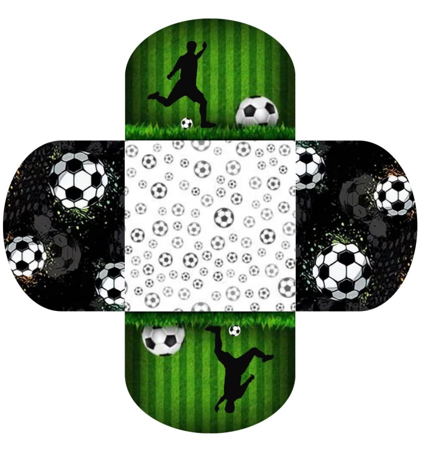Conjunto de 50 - Forminhas para docinhos - Futebol