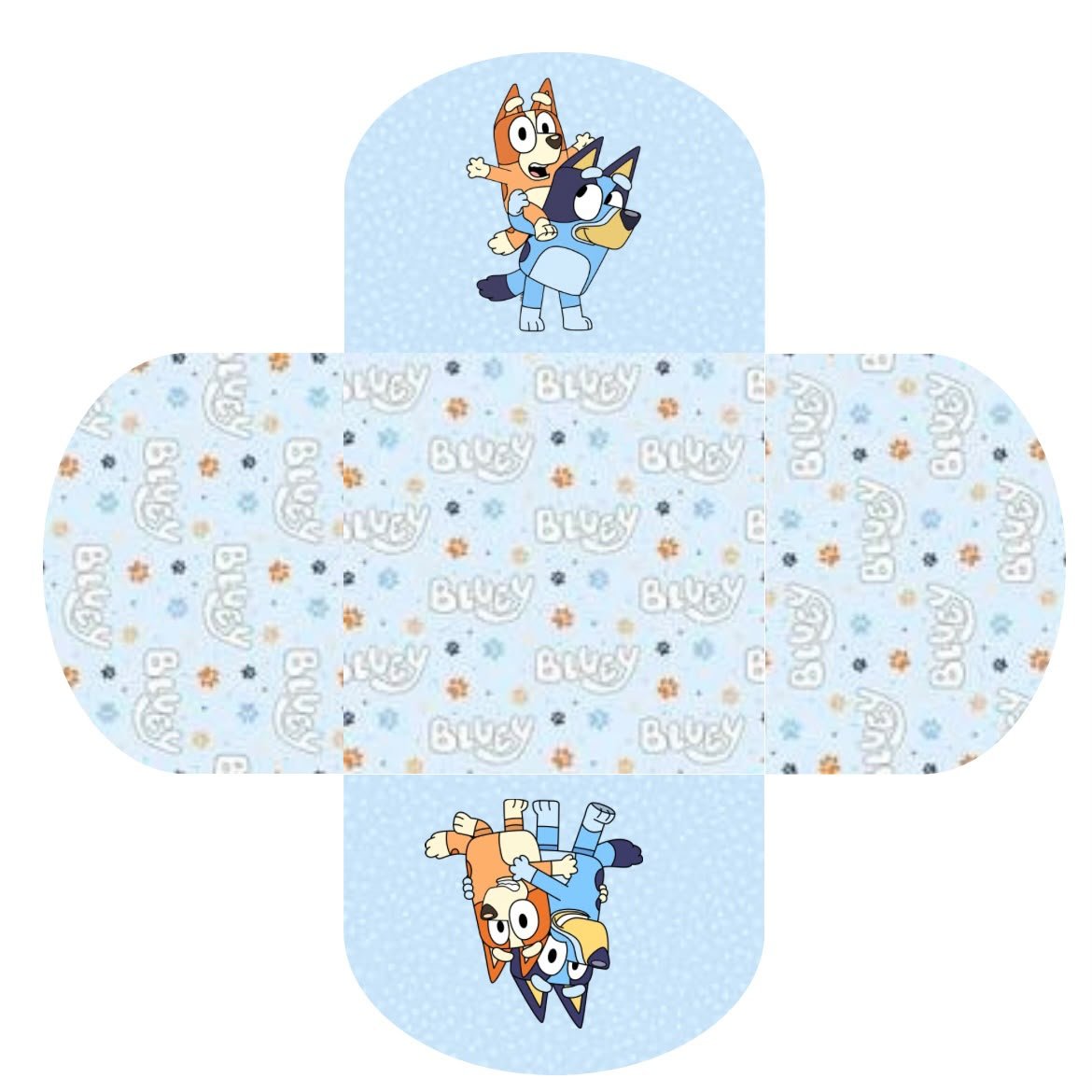 Conjunto de 50 - Forminhas para docinhos- Bluey