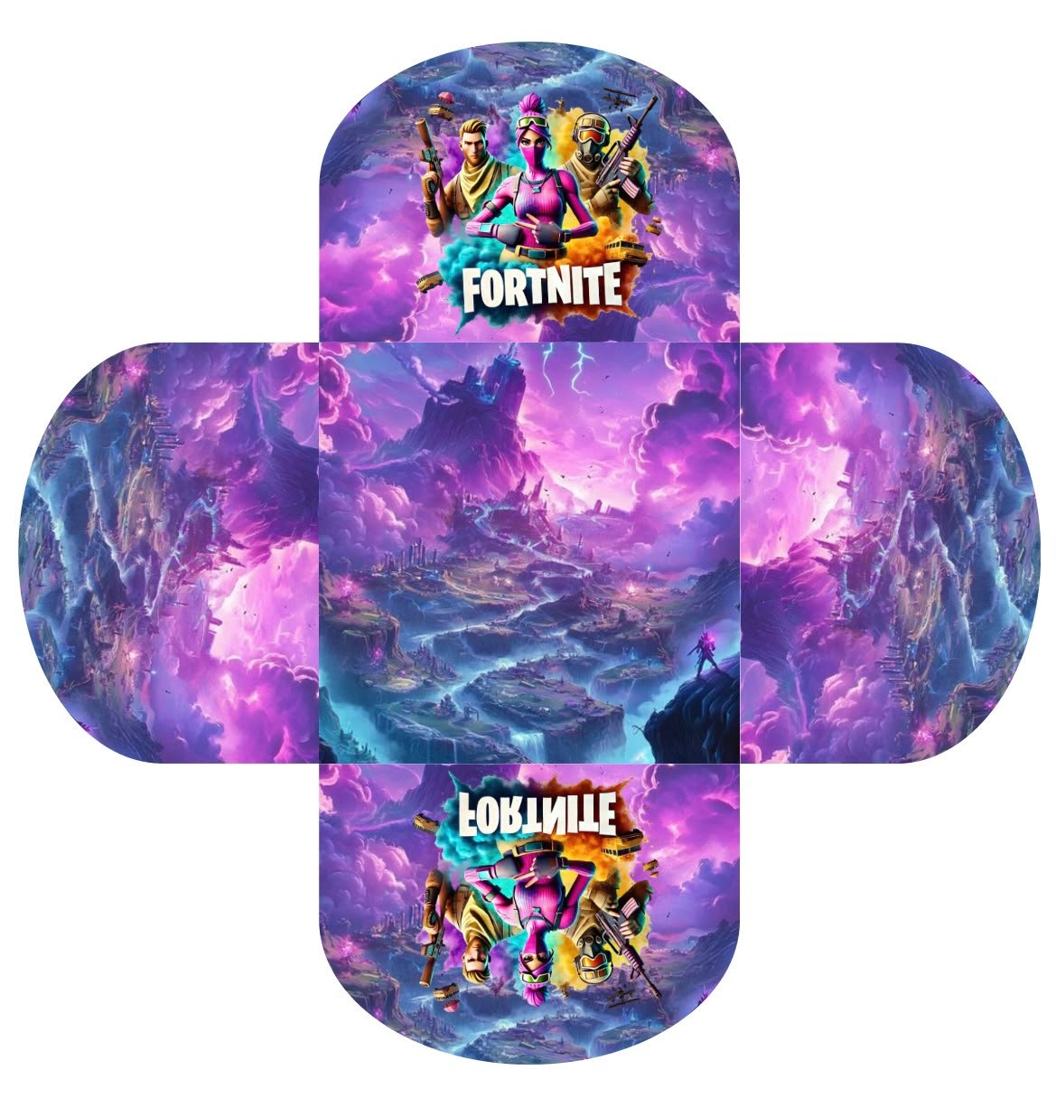 Conjunto de 50 - Forminhas para docinhos - Fortnite