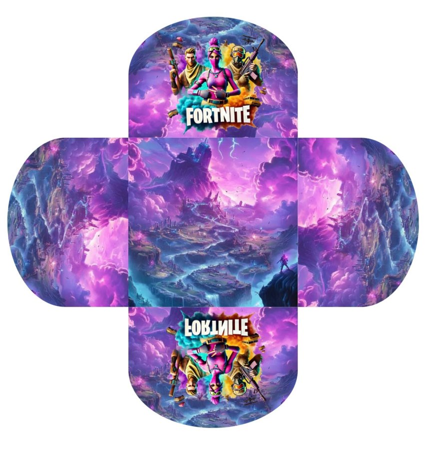 Conjunto de 50 - Forminhas para docinhos - Fortnite