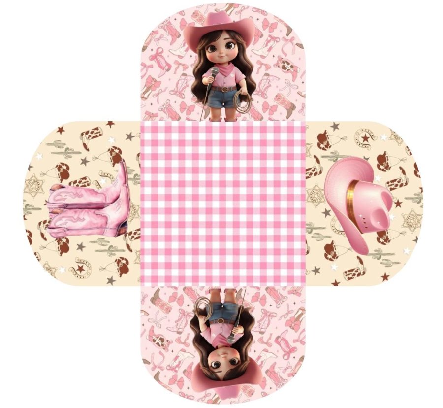 Conjunto de 50 - Forminhas para docinhos - A boiadeirinha