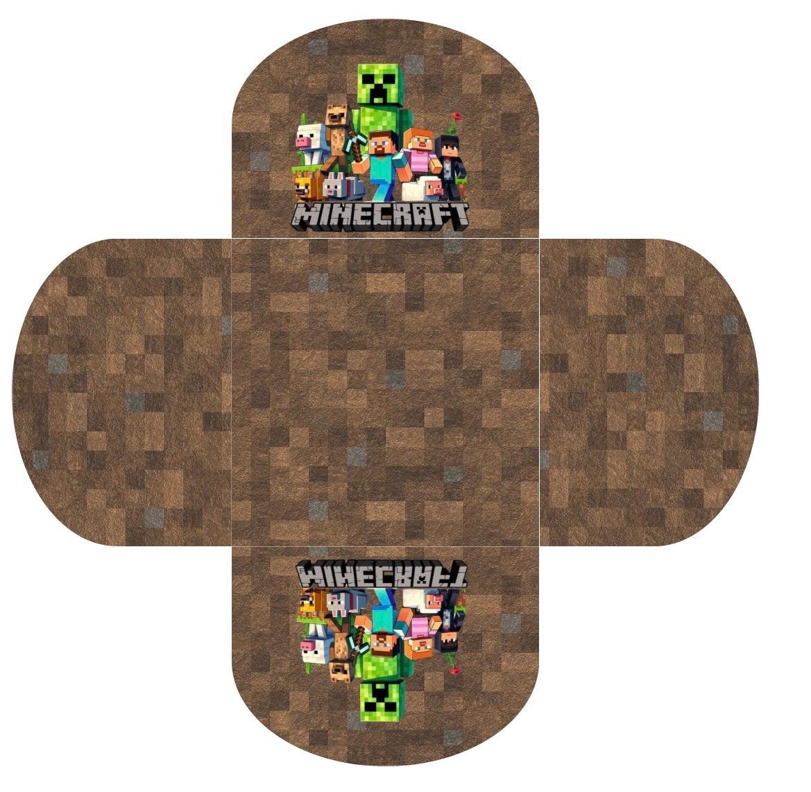 Conjunto de 50 - Forminhas para docinhos - Minecraft