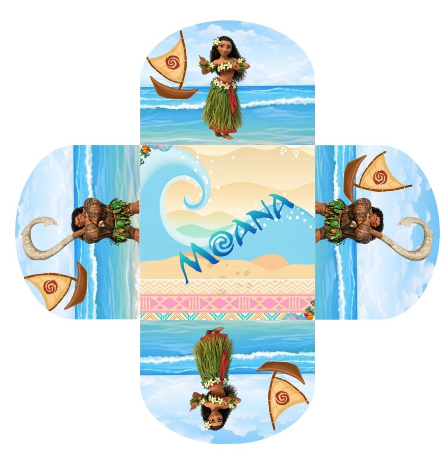 Conjunto de 50 - Forminhas para docinhos - Moana