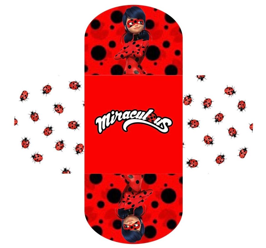 Conjunto de 50 - Forminhas para docinhos - Miraculous: As Aventuras de Ladybug