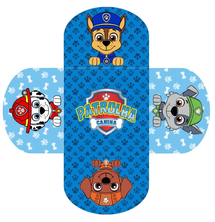 Conjunto de 50 - Forminhas para docinhos - Patrulha canina