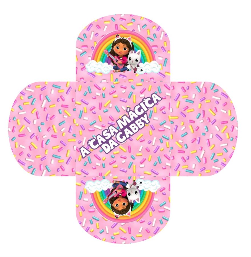 Conjunto de 50 - Forminhas para docinhos - A casa mágica da Gabby