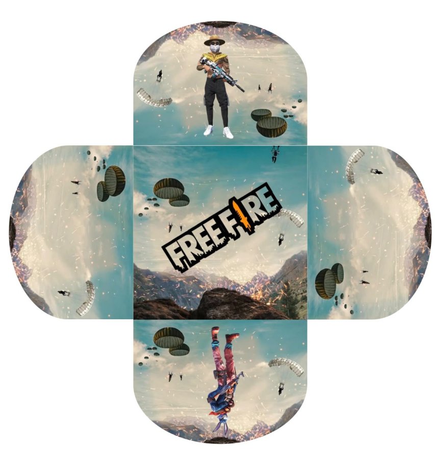 Conjunto de 50 - Forminhas para docinhos Freefire