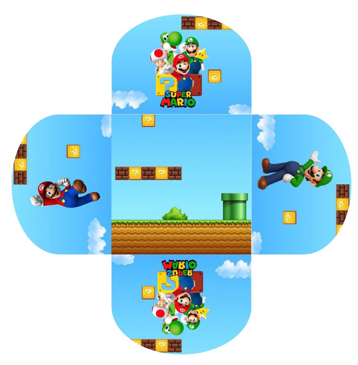 Conjunto de 50 - Forminhas para docinhos - Super Mário