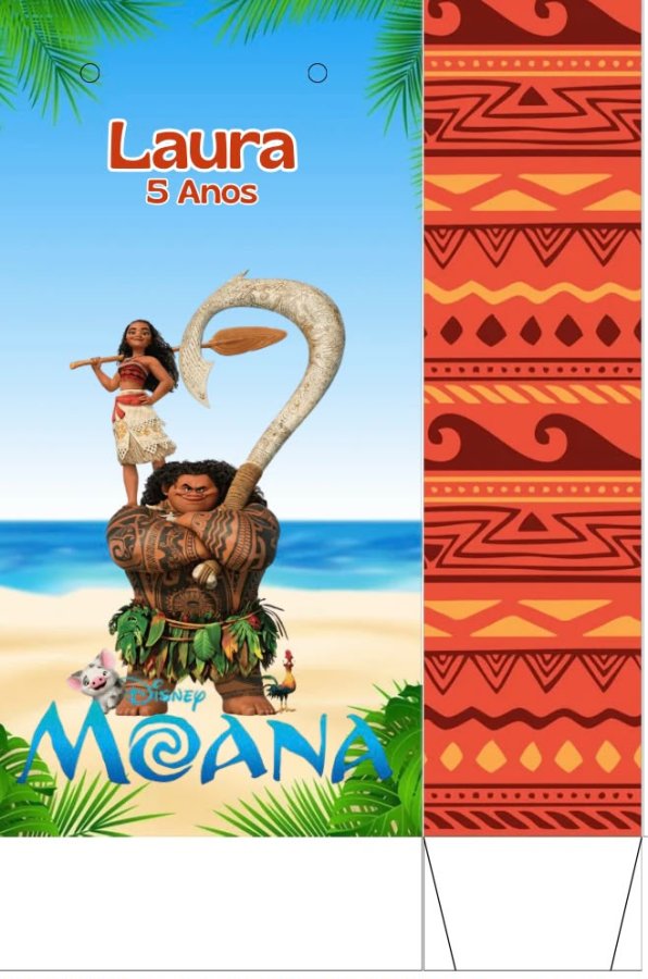 kit 10 und. Sacolinha de aniversário - Lembrancinha - Moana